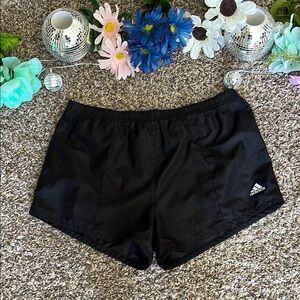 Adidas Black Athletic Shorts with Relaxed Fit